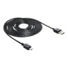 Delock EASY-USB - Kabel USB - mini-USB typ B (M) do USB (M) - 3 m - černá