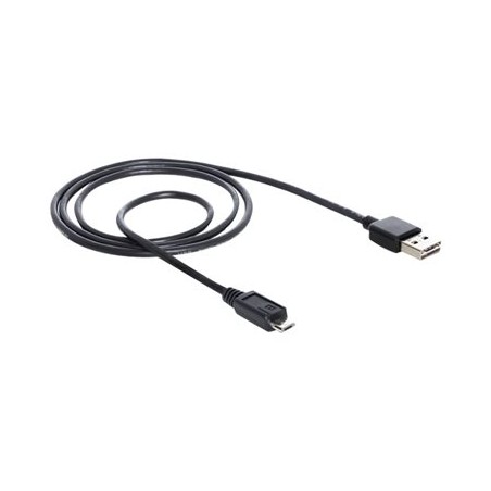 Delock EASY-USB - Kabel USB - Micro USB typ B (M) do USB (M) - USB 2.0 - 1 m - černá 83366