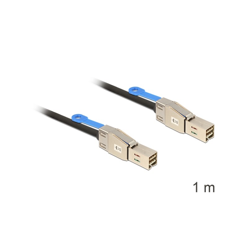 Delock - Externí kabel SAS - SAS 12Gbit/s - 36kolíkový 4x stíněný konektor Mini MultiLane (M) do 36kolíkový 4x stíněný konektor