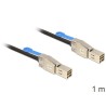 Delock - Externí kabel SAS - SAS 12Gbit/s - 36kolíkový 4x stíněný konektor Mini MultiLane (M) do 36kolíkový 4x stíněný konektor