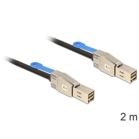 Delock - Externí kabel SAS - SAS 12Gbit/s - 36kolíkový 4x stíněný konektor Mini MultiLane (M) do 36kolíkový 4x stíněný konektor