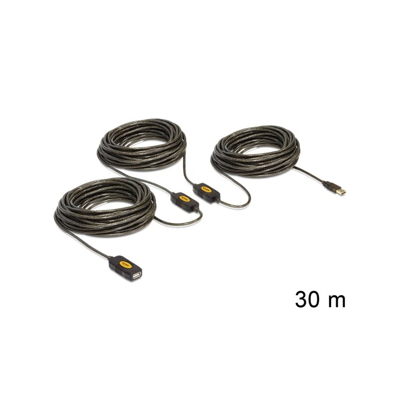 Delock Extension cable USB 2.0 - Prodlužovací šňůra USB - USB (M) do USB (F) - 30 m - aktivní