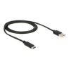 Delock - USB kabel - USB-C (M) do USB (M) - USB 2.0 - 1 m - černá
