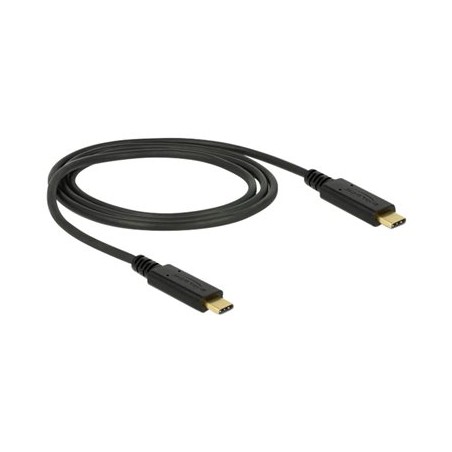 Delock - USB kabel - 24 pin USB-C (M) do 24 pin USB-C (M) - USB 3.1 Gen 2 - 3 A - 1 m - černá 83661