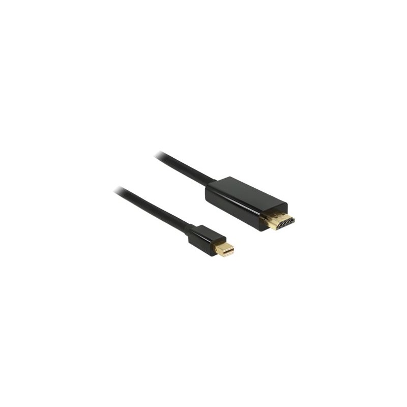 Delock High Speed HDMI - Kabel adaptéru - Mini DisplayPort s piny (male) do HDMI s piny (male) - 2 m - černá - podpora 1080p