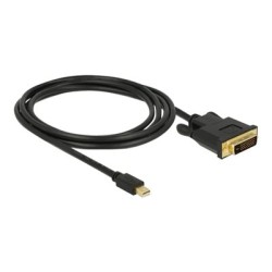 Delock - Kabel adaptéru - jeden spoj - Mini DisplayPort (M) do DVI-D (M) - DisplayPort 1.1 - 2 m - pasivní, křídlové šrouby