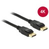 Delock - Kabel DisplayPort - DisplayPort (M) do DisplayPort (M) - 3 m - opatřený západkou - černá