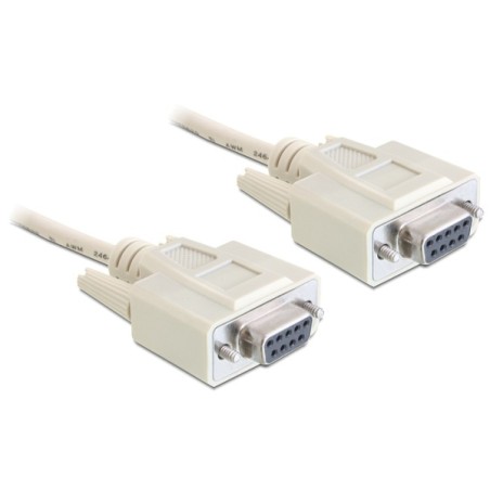 Delock - Null modem kabel - DB-9 (F) do DB-9 (F) - 1.8 m - šedá