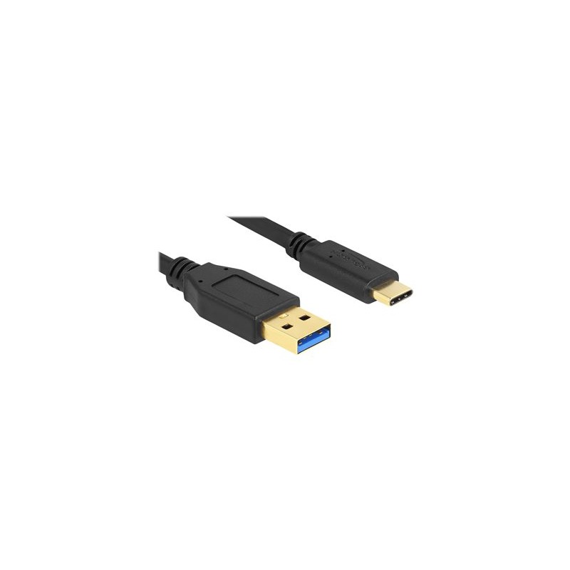 Delock - USB kabel - USB typ A (M) do 24 pin USB-C (M) - USB 3.2 Gen 1 - 2 m - černá