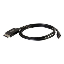 C2G 2m Mini DisplayPort to DisplayPort Adapter Cable 4K UHD - Black - Kabel DisplayPort - Mini DisplayPort (M) do DisplayPort