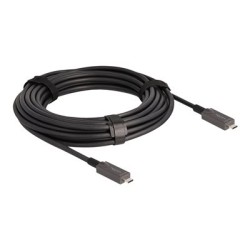 Delock - USB kabel - 24 pin USB-C (M) do 24 pin USB-C (M) - USB 3.2 Gen 2 / DisplayPort 1.4 - 20 V - 3 A - 10 m - Active