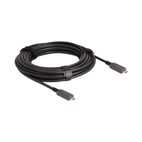 Delock - USB kabel - 24 pin USB-C (M) do 24 pin USB-C (M) - USB 3.2 Gen 2 / DisplayPort 1.4 - 20 V - 3 A - 10 m - Active