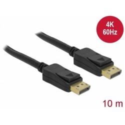 Delock - Kabel obrazovky - DisplayPort (M) do DisplayPort (M) - DisplayPort 1.2 - 10 m - černá