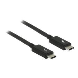 Delock - Kabel Thunderbolt - USB-C (M) do USB-C (M) - USB 3.1 Gen 1 / Thunderbolt 3 / DisplayPort 1.2a - 20 V - 5 A - 1.5 m