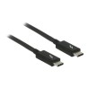 Delock - Kabel Thunderbolt - USB-C (M) do USB-C (M) - USB 3.1 Gen 2 / Thunderbolt 3 / DisplayPort 1.2a - 20 V - 5 A - 1 m