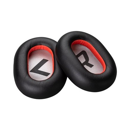 HP Poly - Kryt uší pro náhlavní souprava Bluetooth - koženka - černá (balení 2)