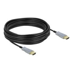 Delock - HDMI kabel - HDMI s piny (male) do HDMI s piny (male) - 10 m - optické vlákno - černá - podporuje 4K, Active Optical