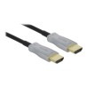 Delock - HDMI kabel - HDMI s piny (male) do HDMI s piny (male) - 20 m - optické vlákno - černá - podporuje 4K, Active Optical