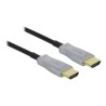 Delock - HDMI kabel - HDMI s piny (male) do HDMI s piny (male) - 15 m - optické vlákno - černá - podporuje 4K, Active Optical