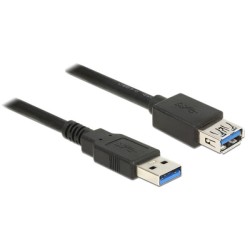 Delock - Prodlužovací šňůra USB - USB typ A (M) do USB typ A (F) - USB 3.0 - 1 m - černá
