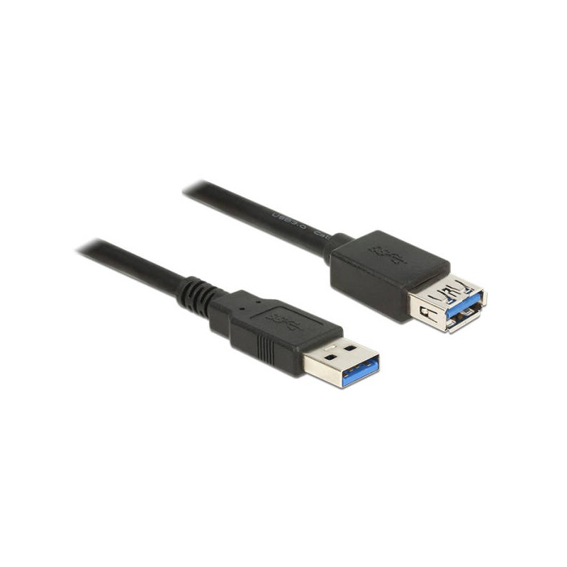 Delock Extension cable USB 3.0 - Prodlužovací šňůra USB - USB typ A (M) do USB typ A (F) - USB 3.0 - 5 m - černá
