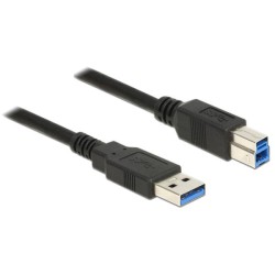 Delock - Kabel USB - USB typ A (M) do USB Type B (M) - USB 3.0 - 5 m - černá