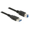Delock - Kabel USB - USB typ A (M) do USB Type B (M) - USB 3.0 - 5 m - černá