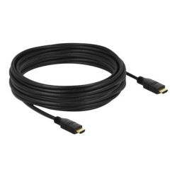 Delock - Vysoká rychlost - kabel HDMI s ethernetem - HDMI s piny (male) do HDMI s piny (male) - 10 m - trojnásobně stíněný