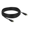 Delock - Vysoká rychlost - kabel HDMI s ethernetem - HDMI s piny (male) do HDMI s piny (male) - 10 m - trojnásobně stíněný