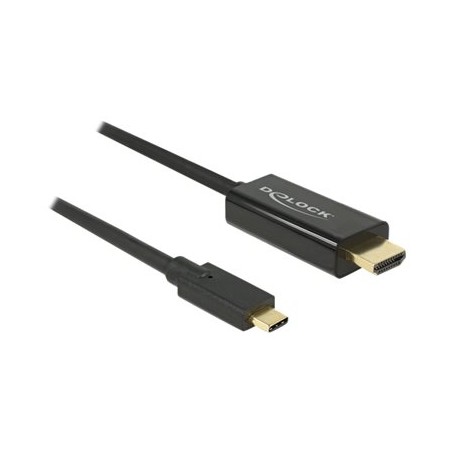Delock - Externí video adaptér - Parade PS176 - USB-C - HDMI - černá