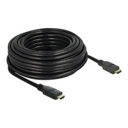 Delock - Vysoká rychlost - kabel HDMI s ethernetem - HDMI s piny (male) do HDMI s piny (male) - 15 m - trojnásobně stíněný