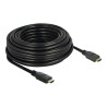 Delock - Vysoká rychlost - kabel HDMI s ethernetem - HDMI s piny (male) do HDMI s piny (male) - 15 m - trojnásobně stíněný