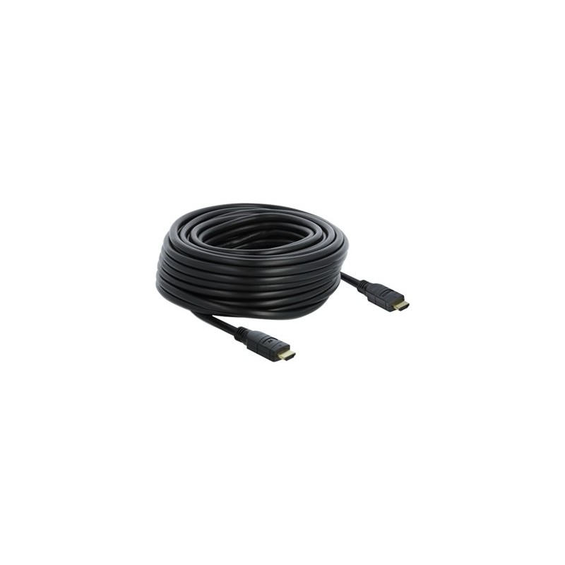 Delock - Vysoká rychlost - kabel HDMI s ethernetem - HDMI s piny (male) do HDMI s piny (male) - 20 m - trojnásobně stíněný