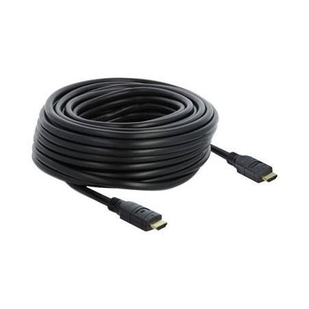 Delock - Vysoká rychlost - kabel HDMI s ethernetem - HDMI s piny (male) do HDMI s piny (male) - 20 m - trojnásobně stíněný