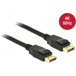 Delock - Kabel DisplayPort - DisplayPort (M) do DisplayPort (M) - DisplayPort 1.2a - 1.5 m - podporuje 4K - černá