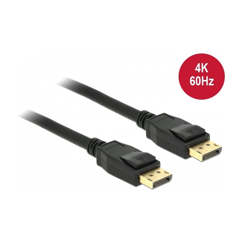 Delock - Kabel DisplayPort - DisplayPort (M) do DisplayPort (M) - DisplayPort 1.2a - 1.5 m - podporuje 4K - černá