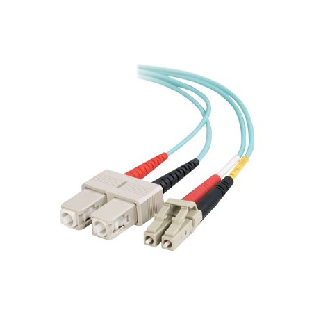 C2G LC-SC 10Gb 50/125 OM3 Duplex Multimode PVC Fiber Optic Cable (LSZH) - Síťový kabel - SC několik režimů (M) do multirežim LC