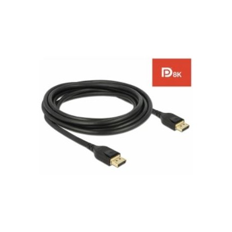 Delock - Kabel DisplayPort - DisplayPort (M) do DisplayPort (M) - DisplayPort 1.4 - 3 m - podpora 8K - černá 85661