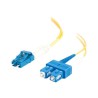 C2G LC-SC 9/125 OS1 Duplex Singlemode PVC Fiber Optic Cable (LSZH) - Patch kabel - jednoduchý režim SC (M) do jednoduchý režim