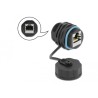 Delock - Síťový propojovací kabel - RJ-45 (F) zapečetěný do RJ-45 (F) ochranná čepka - STP - CAT 6a - venkovní - černá, modrá