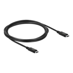 Delock - USB kabel - 24 pin USB-C (M) do 24 pin USB-C (M) - USB4 / Thunderbolt 3 / DisplayPort - 20 V - 5 A - 2 m - podpora