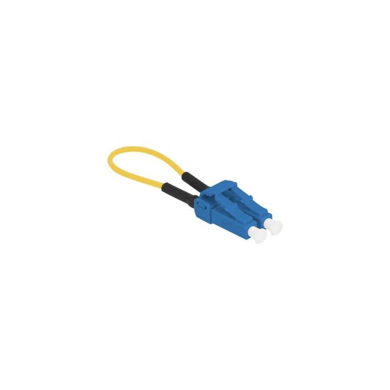 Delock - Loopback adapter - jednoduchý režim LC/UPC (M) - optické vlákno - 9 / 125 mikron - modrá, žlutá