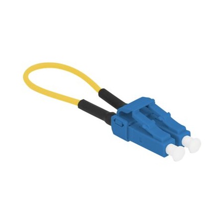 Delock - Loopback adapter - jednoduchý režim LC/UPC (M) - optické vlákno - 9 / 125 mikron - modrá, žlutá