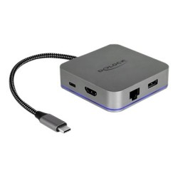 Delock USB Type-C Docking Station for Mobile Devices - Dokovací stanice - USB-C - HDMI - 1GbE