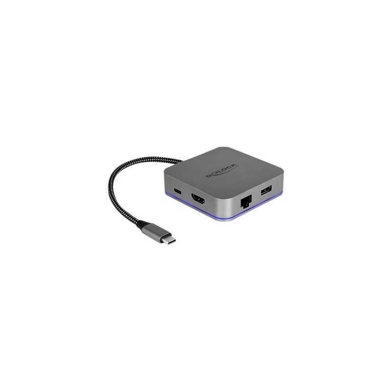 Delock USB Type-C Docking Station for Mobile Devices - Dokovací stanice - USB-C - HDMI - 1GbE