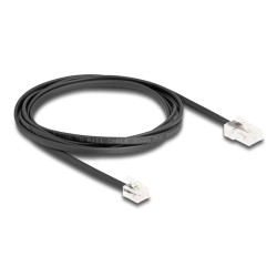 Delock - Telefonní kabel - RJ-45 (M) do RJ-11 (M) - 2 m - plochý - cerná