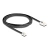 Delock - Telefonní kabel - RJ-45 (M) do RJ-11 (M) - 2 m - plochý - cerná