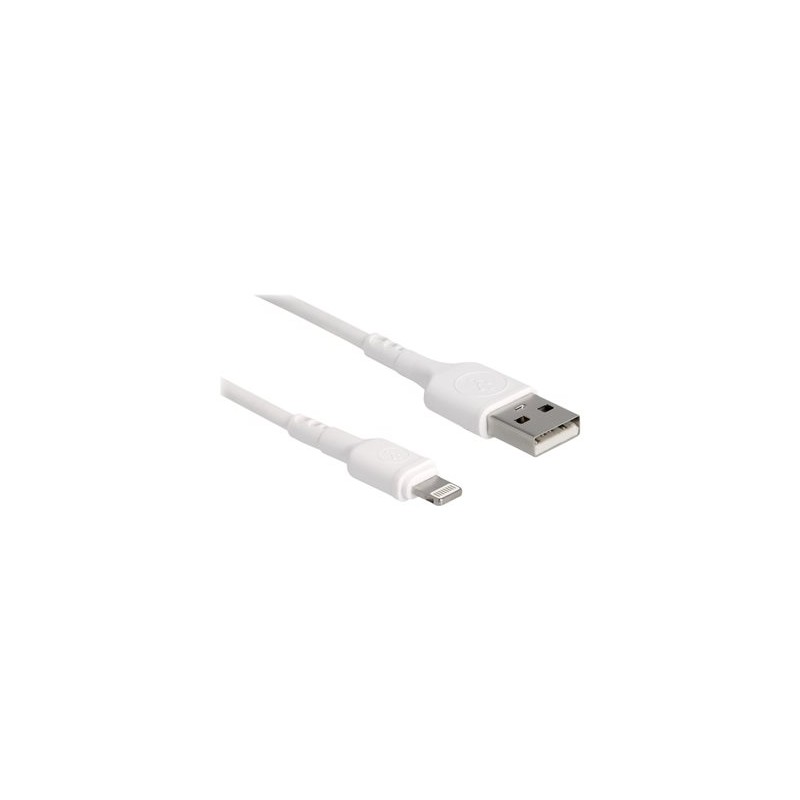 Delock - Kabel Lightning - USB s piny (male) do Lightning s piny (male) - 30 cm - bílá
