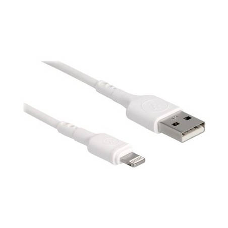 Delock - Kabel Lightning - USB s piny (male) do Lightning s piny (male) - 30 cm - bílá
