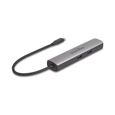 Delock - Dokovací stanice - USB-C 3.2 Gen 2 / Thunderbolt 3 / Thunderbolt 4 - HDMI - 2.5GbE